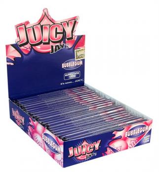 Juicy Jays King Size Slim BUBBLE GUM Hanfpapier Aromatisiert 24 Heftchen a32 Bla